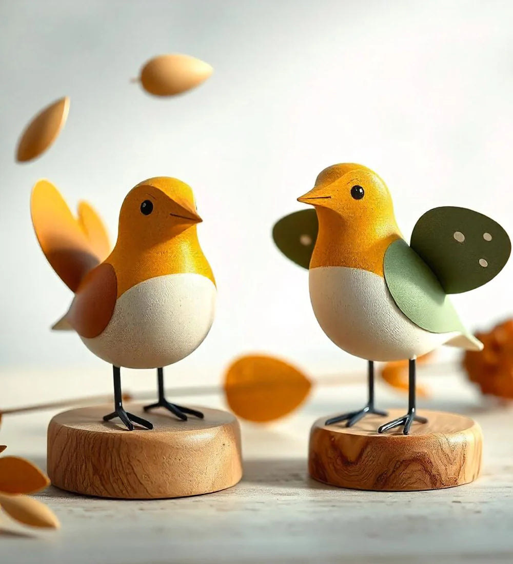 Home decor bird statue