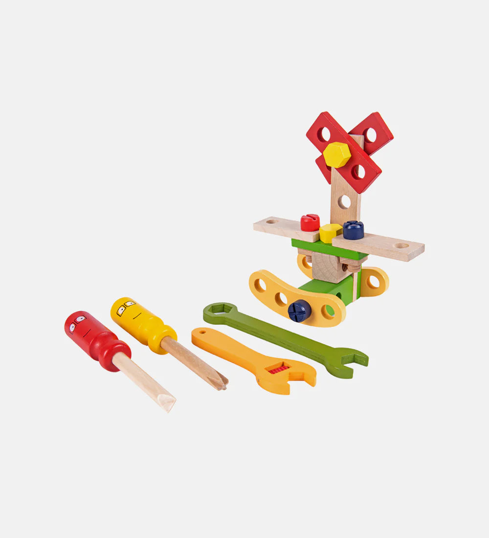 Wooden tool kit set